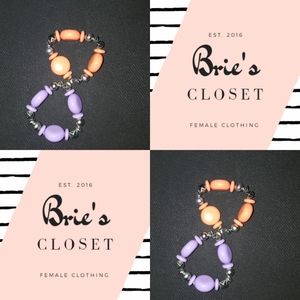 Orange and Purple Bracelets